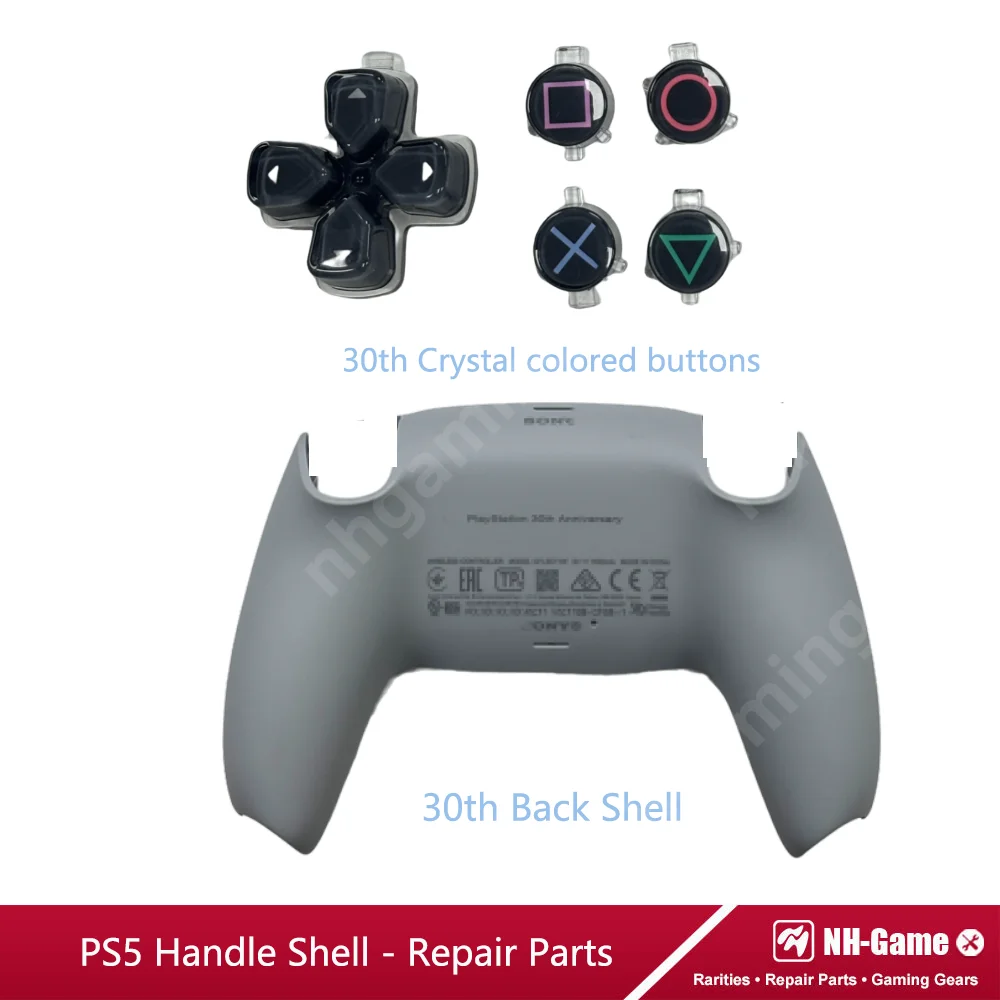 Limited 30th Anniversary Color Button For PS5 Controller Shell Case Cover PS5 Replacement for BDM-010/020/030/040/050