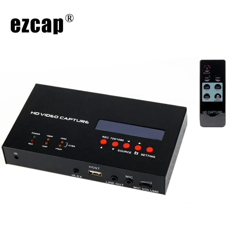 

Ezcap 283S 1080p Video Capture Card HDMI CVBS AV Game Recording Box To USB Drive for PS3 PS4 XBOX Camera PC OBS Live Streaming