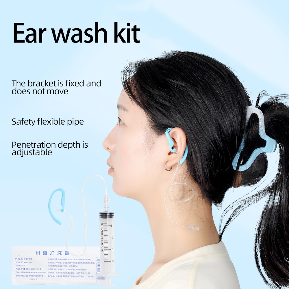 שעווה אוזן הסרת ערכת שטיפת האוזן מכשיר כביסה מזרק ניקוי האוזן הטבעי להסרת נר שעווה באוזן בבית הבריאות