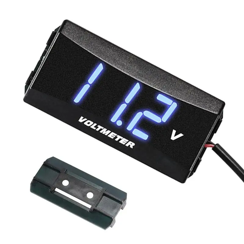 Battery Voltage Meter Waterproof 12V Battery Meter LED Battery Monitor For Cars Boats Motorcycle Voltage Gauge Meter for all