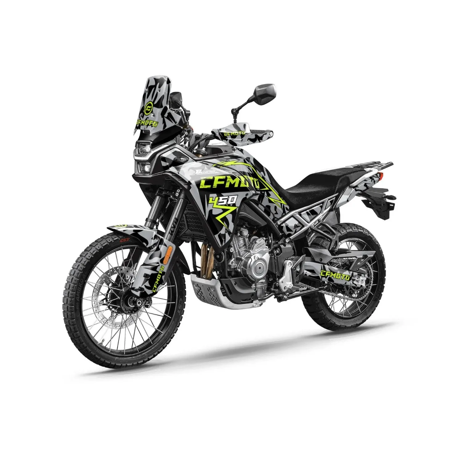 Motorcycle Body Fairing Sticker Decal Protective Street Bike Full Graphic Kit  For CFMOTO 450MT 2024-2026 Design 26