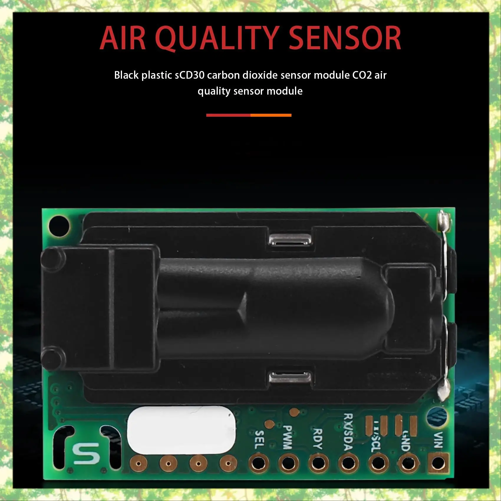 Модуль датчиков качества воздуха Smart-SCD30 для измерений CO2 и RH/T I2C Modbus PWM