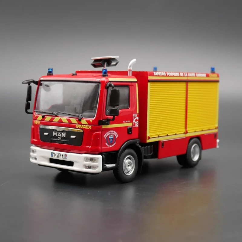 Ixo diecast escala 1:43 homem tgl caminhão liga modelo de motor de bombeiros produto acabado brinquedo adulto modelo estático ornamento exibição