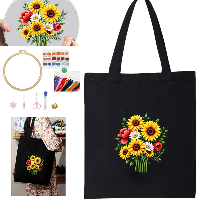 ThreadLux Stickerei-DIY-Set für Anfänger: Einfach zu machendes Weihnachtsgeschenk, dekoratives Kreuzstich-Set für die Familie – Detail 7