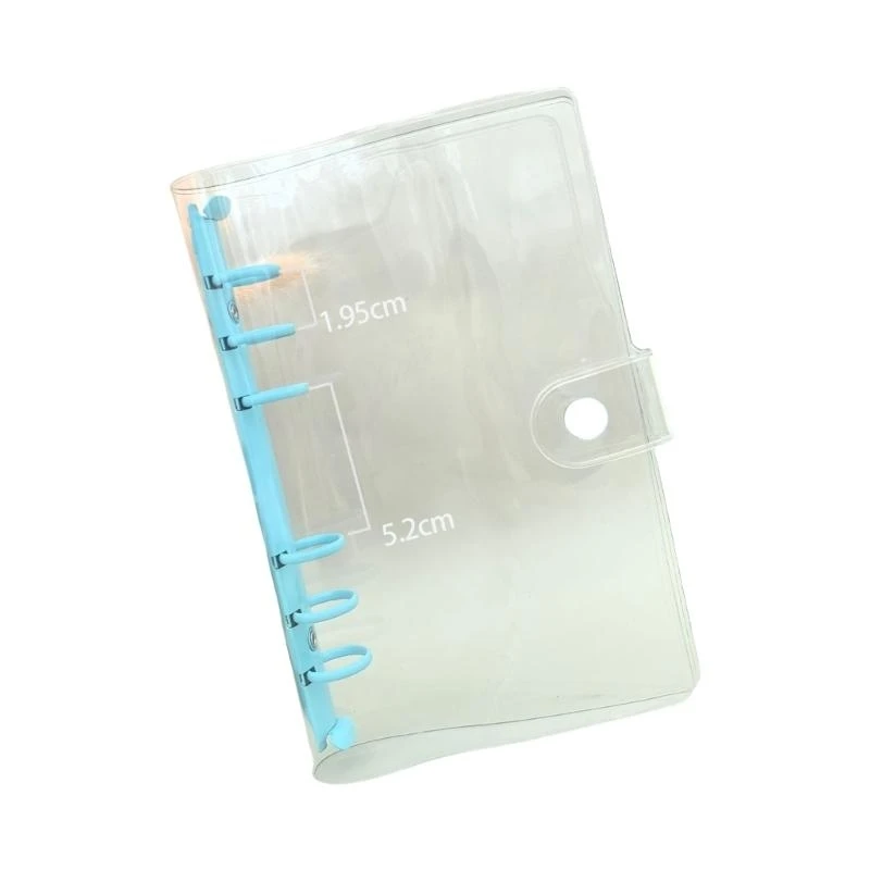 6 Rings Planner Binder Clear Notebook Bolders Refillable Binder Bonder Binder