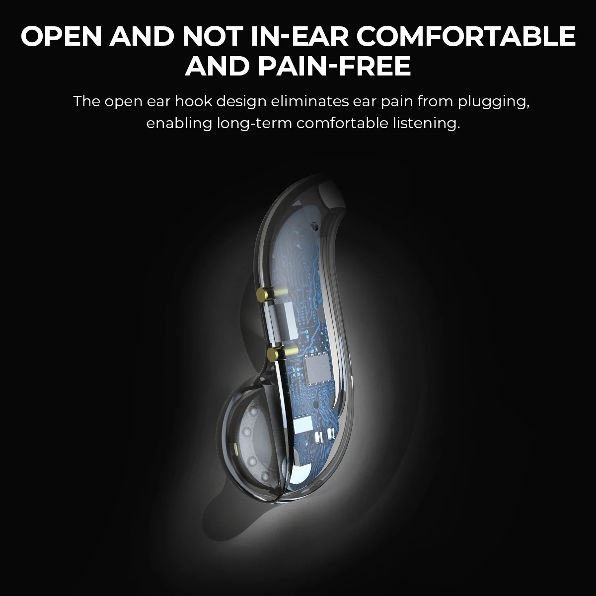 Auriculares Traductor de Idiomas 2026 HTC NE23 AI OWS, Traducción en Tiempo Real, Reducción de Ruido Dual, Llamadas, IP55