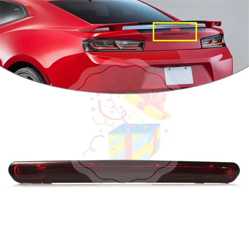 LED Rear Third Brake Light Stop Light 3RD Lamp Third Brake For  Camaro 2016+ High Mount Red Shell Tail Light 84330249