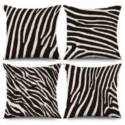Zebra Print Geometric Pattern Pillowcase Decorative Sofa Cushion Nordic  Home Decor Throw