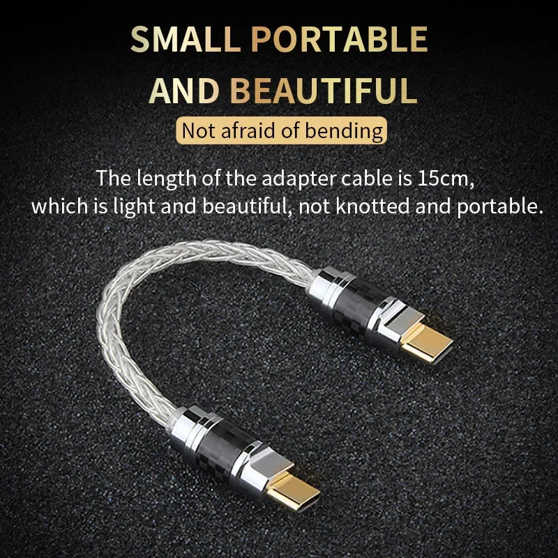 YYAUDIO OTG Adapter Lighting To Type-c/Type-c to Type-c Decoding Sound Card High quality Phone Data Line For IPhone Audio Cable