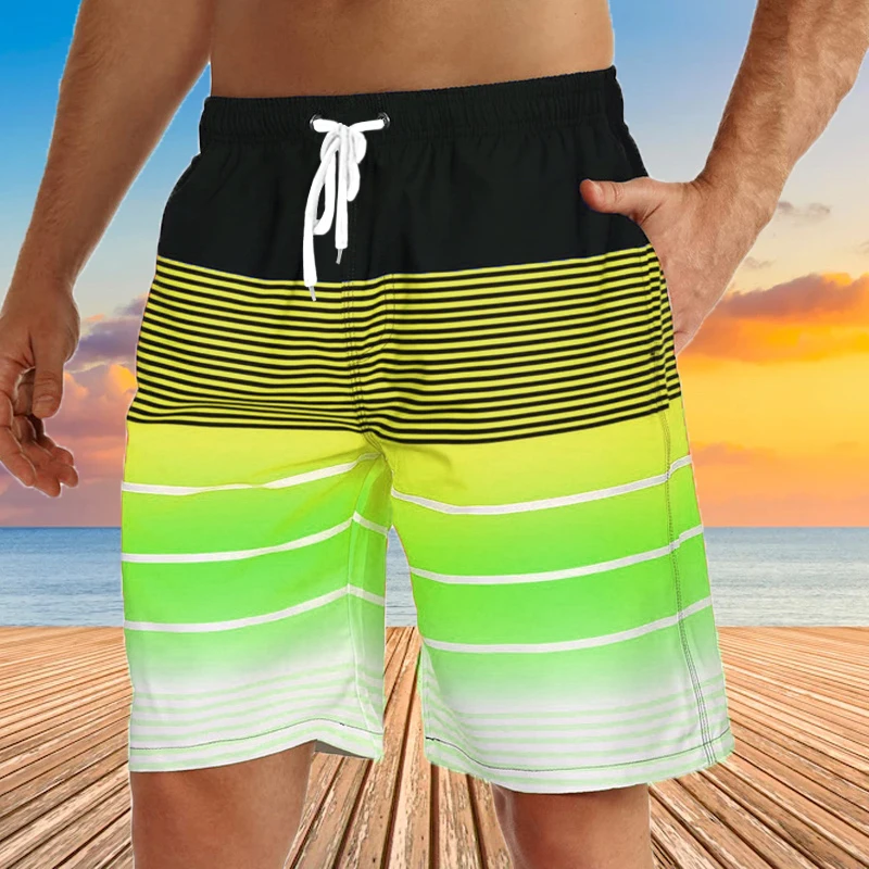 

Men's Summer Beach Shorts Trend Everything SuitableFor Leisure Vacation Swimming, Etc., Pattern Trend 3D Printing Style