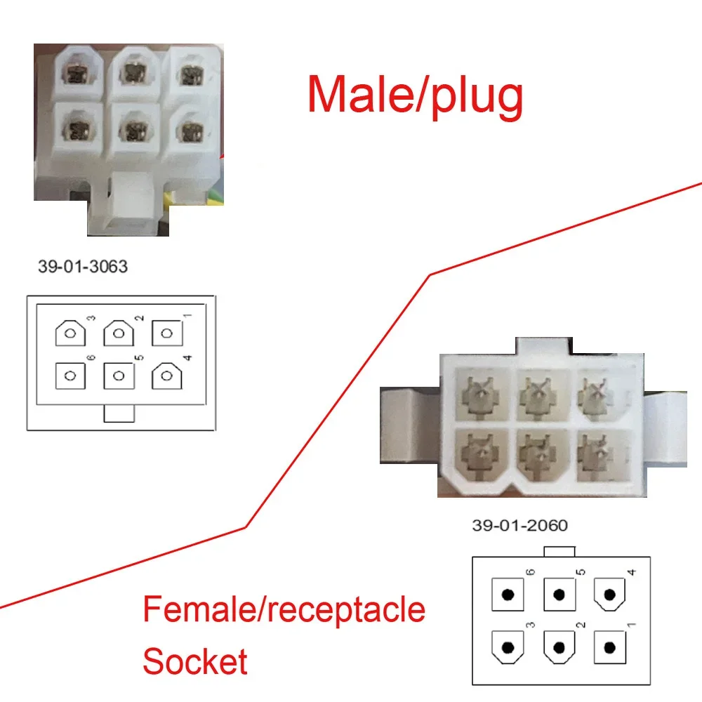 6P Molex 39013063 39012060 mdb box bus Cable Coin Validator Vending Machine Bill Accepter MDB Cable
