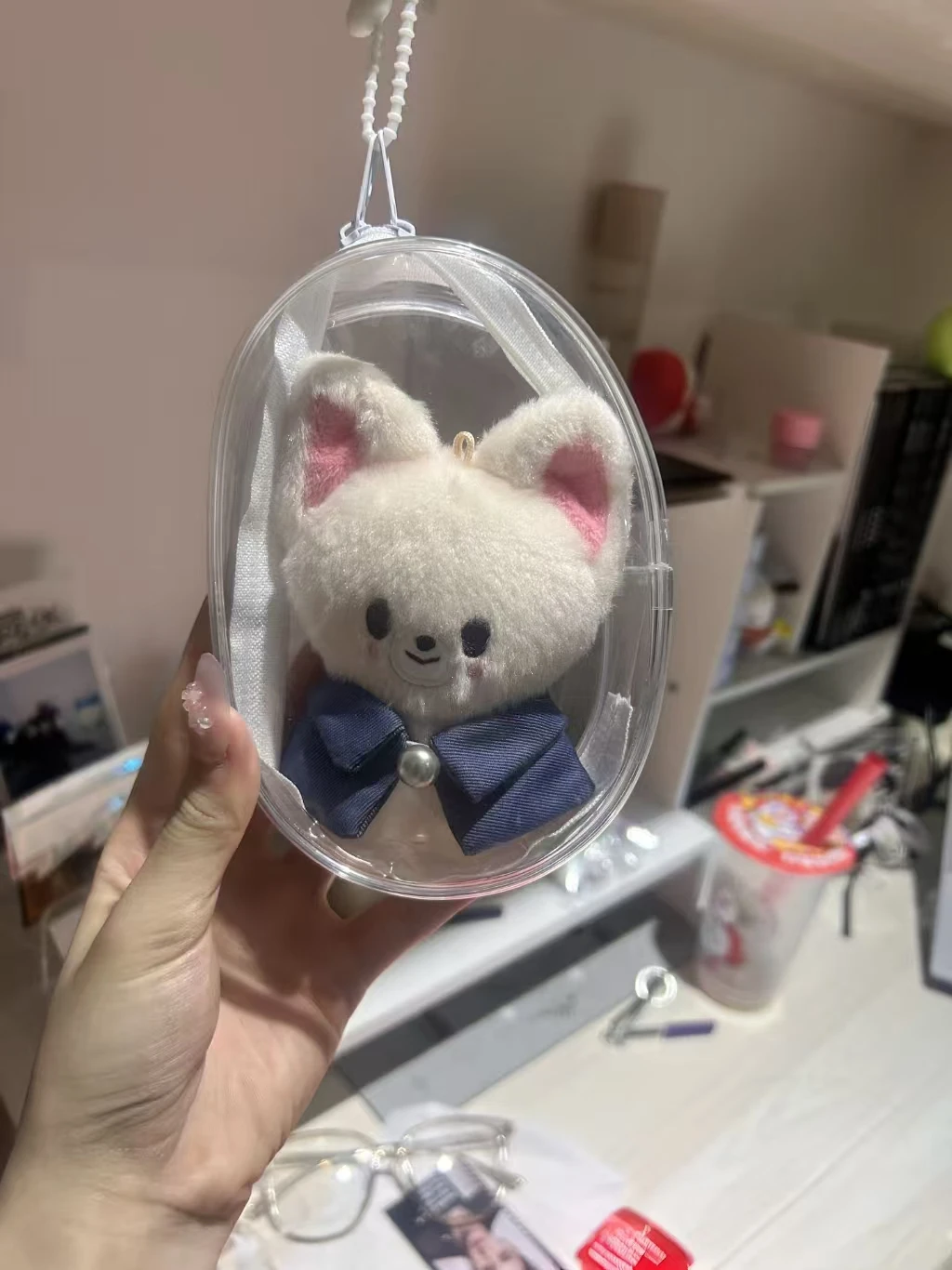 

SKZOO Plush Keychain 12 cm Stray Kids Plush Wolf Chan Cartoon Stuffed Plushies Doll Kawaii Companion for Kids Adults Fans Gift