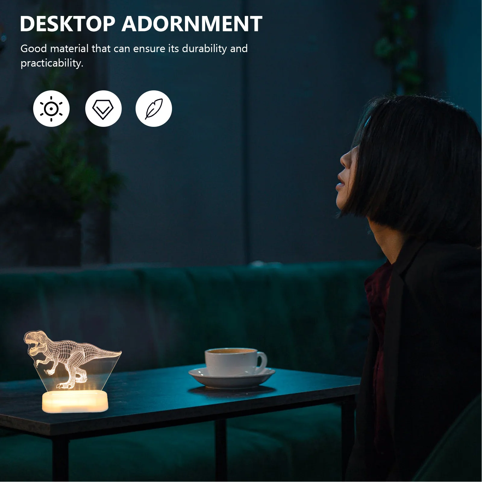 ديناصور أباجورة ثلاثية الأبعاد LED ديناصور ضوء الليل لينة توهج المحمولة غرفة نوم منضدة الإضاءة لطيف دينو مصابيح طاولة