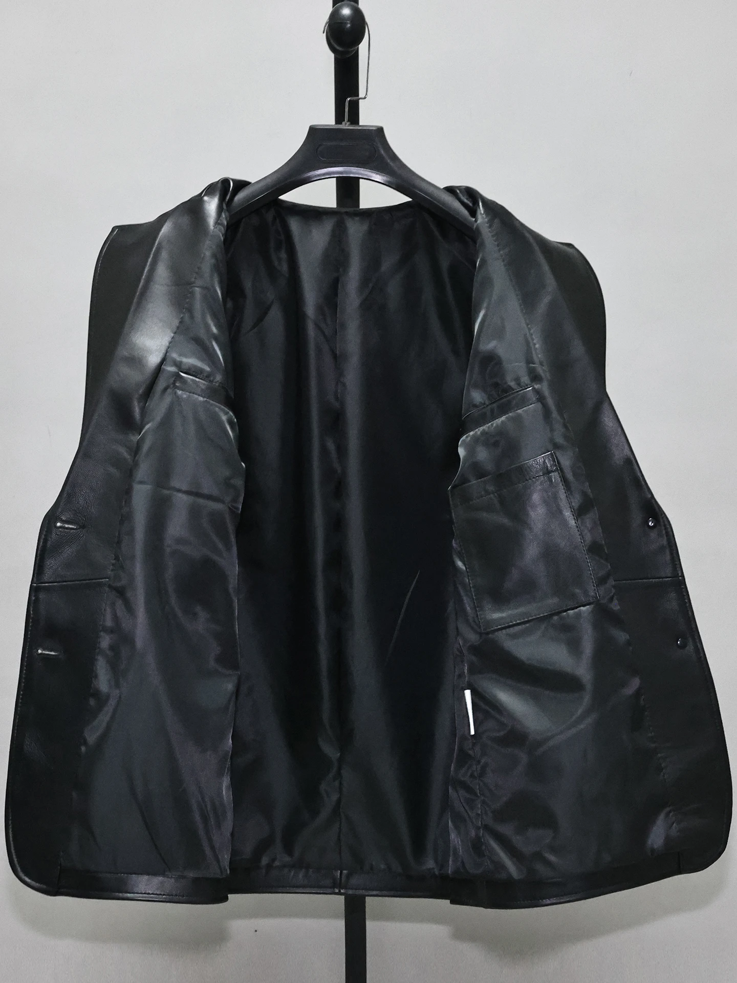 soft real sheepskin jacket oversized casual loose single breasted long boyfriend biker motor jacket outwear coat one size