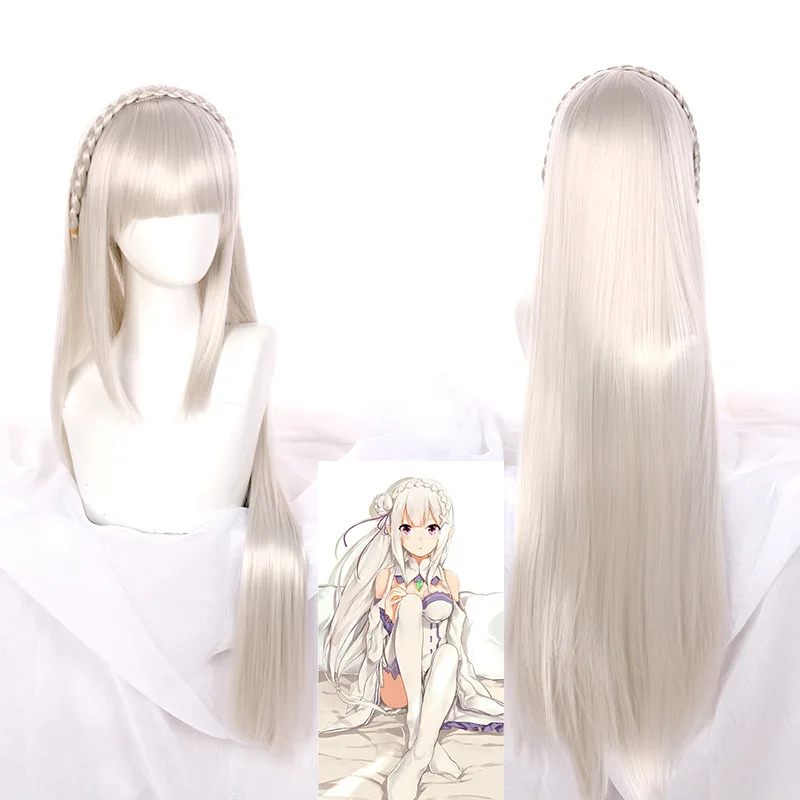 

A Different World Life From Scratch COS Emilia Cos Эмилия Косплей Парик