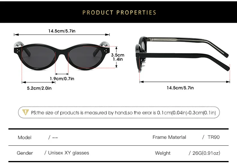 Neue Retro Kleine Sonnenbrille Frauen Polarisierte Fahren Gläser Marke Designer TAC Casual Shades Cat Eye Stile – Detail 7