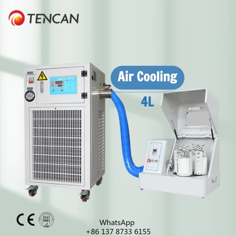 TENCAN Lab Cryogenic Ball Mill 4L Cryogenic-planetary-ball-mill Temperature Control Air-cooling Planetary Ball Mill