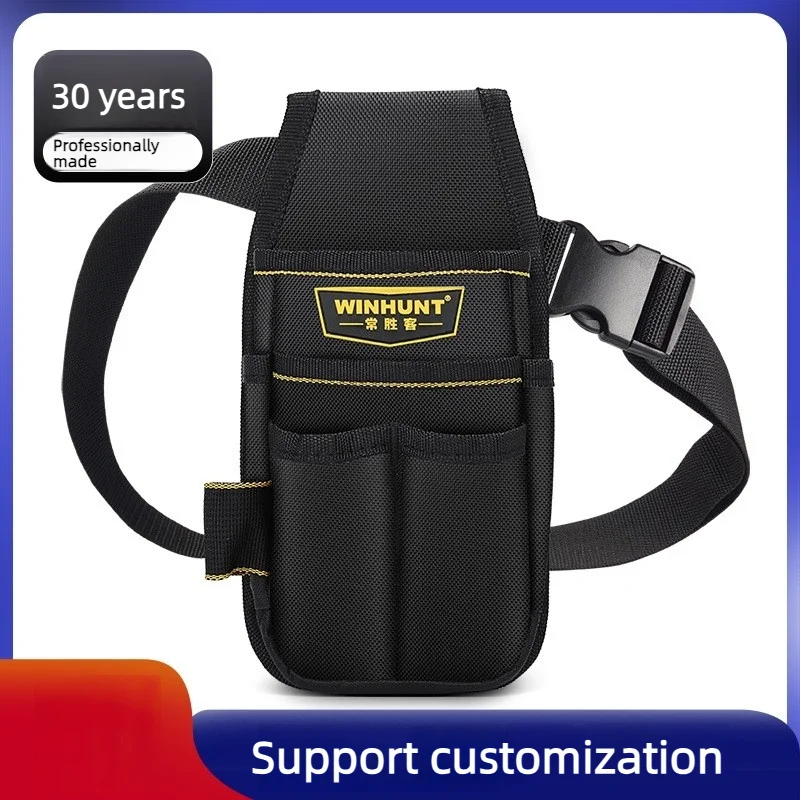 WINHUNT Electrician Tool Bag Waist Pouch Thick Canvas Oxford Cloth Multi Function Hardware Tool Organizer Small Portable Repair