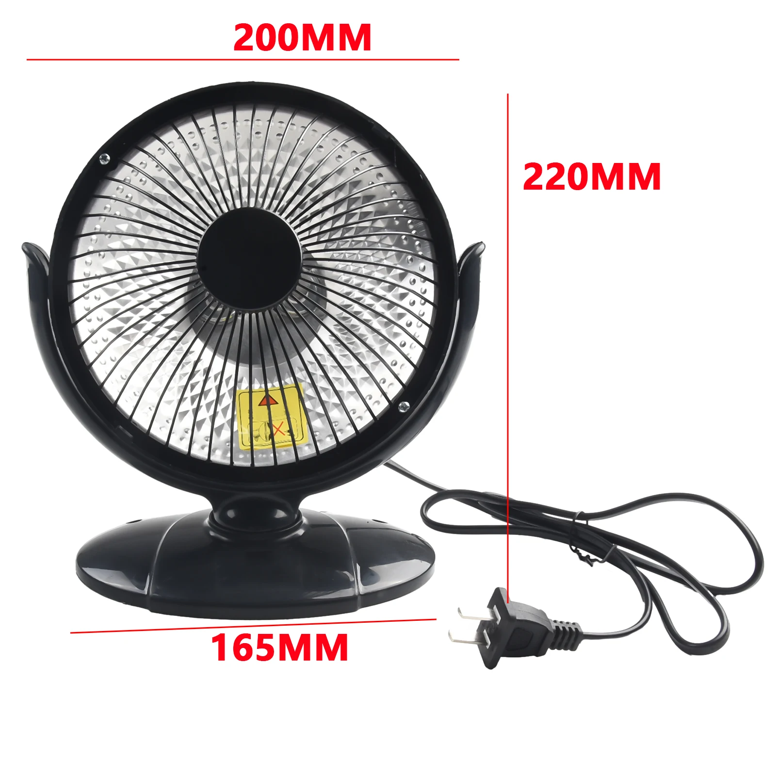 Electric Fan Heater Fan Heater Air Heater Safe And Reliable Silent Operation 200W Heating 6Inch Heat-resistant