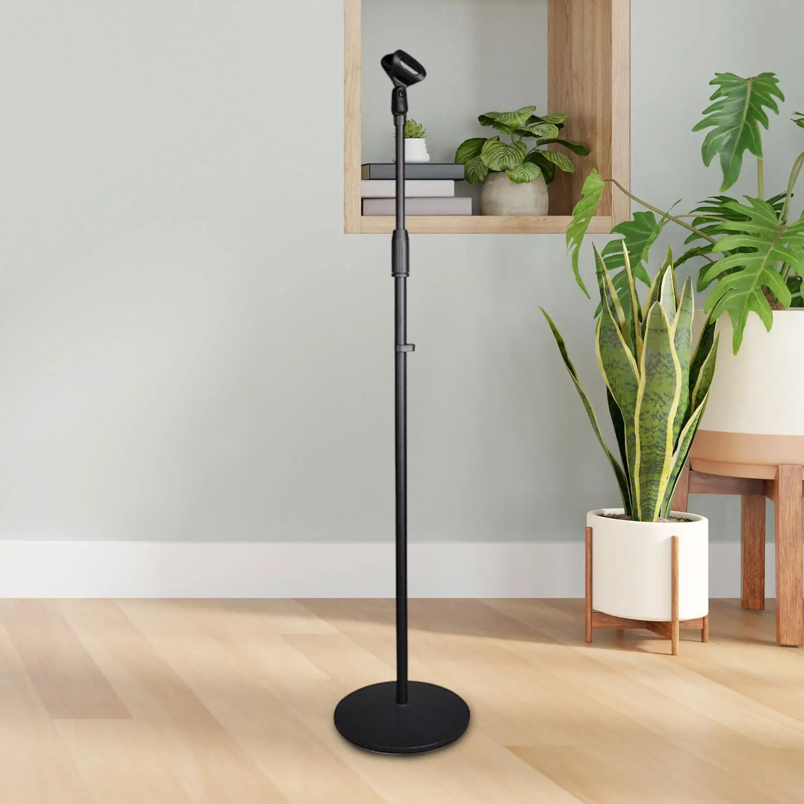 

Microphone Stand Floor Mic Holder Professional 70 to 140 cm Easy to Install Mic Arm Support Mic Mount Holder for Studio Live