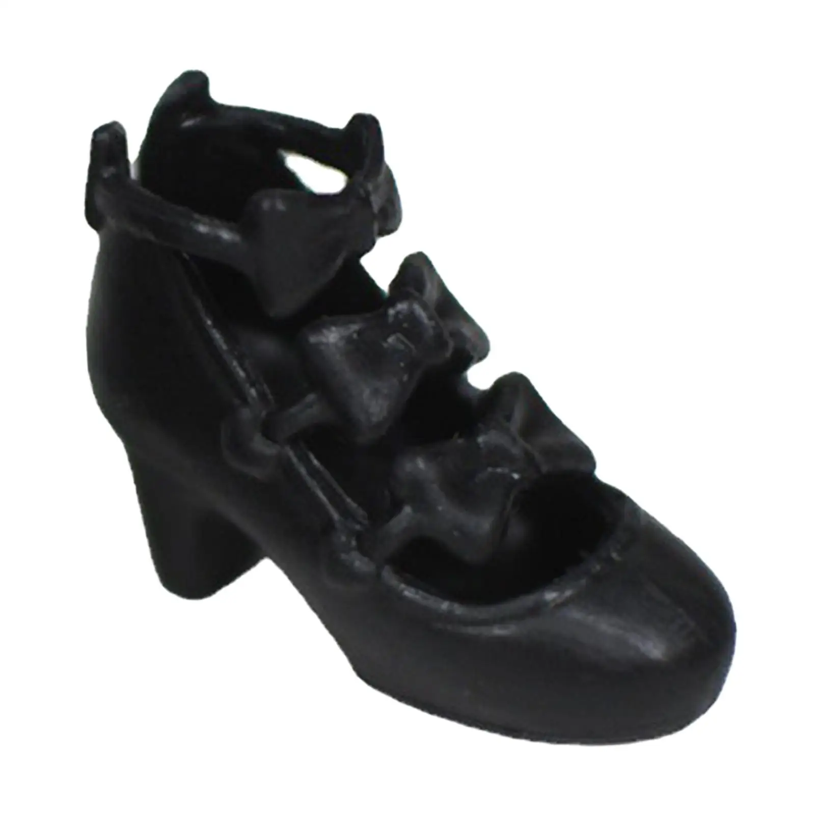 Sapatos de Boneca de Pano Casual para Meninas, Sandálias de Substituição, Arco, Botas de Salto Alto, Miniatura, 1/6, 12"