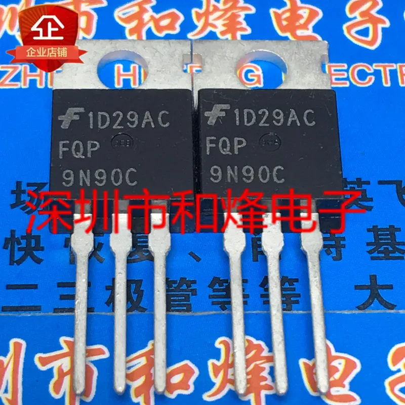 

10PCS/LOT FQP9N90C TO-220 900V 9A Transistors On Stock Quality