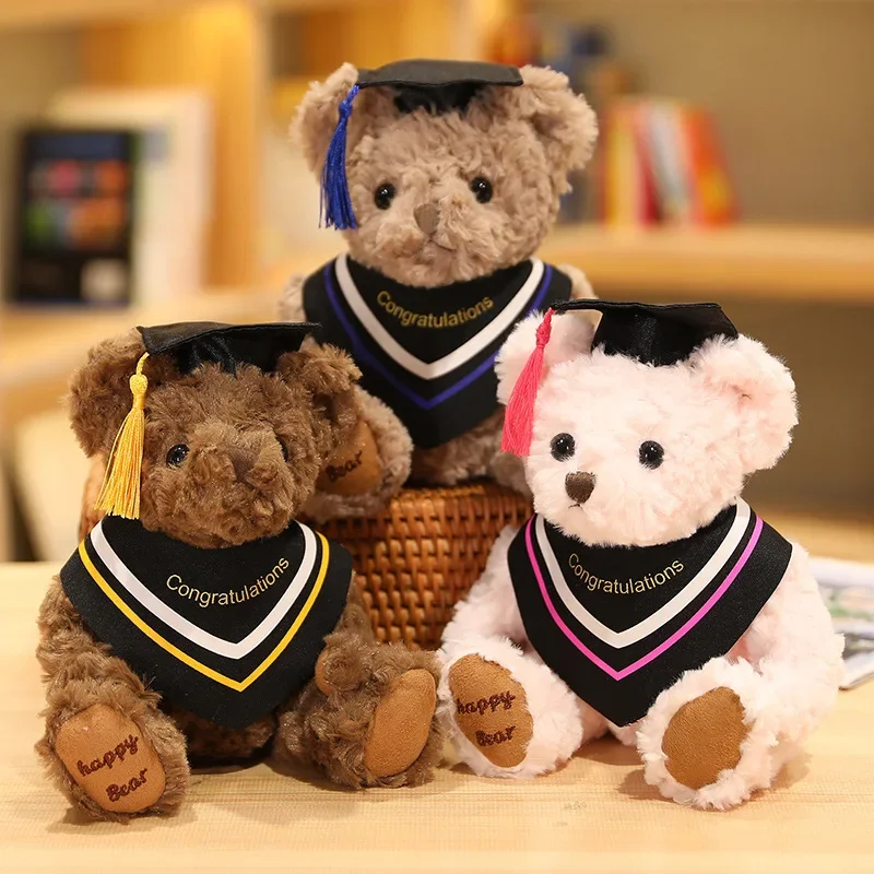 Dr Urso Brinquedo De Pelúcia, Bonecas De Pelúcia Macia, Doutor Teddy, Presente De Graduação Surpresa, Adorável Presente De Aniversário, 20cm, 1Pc