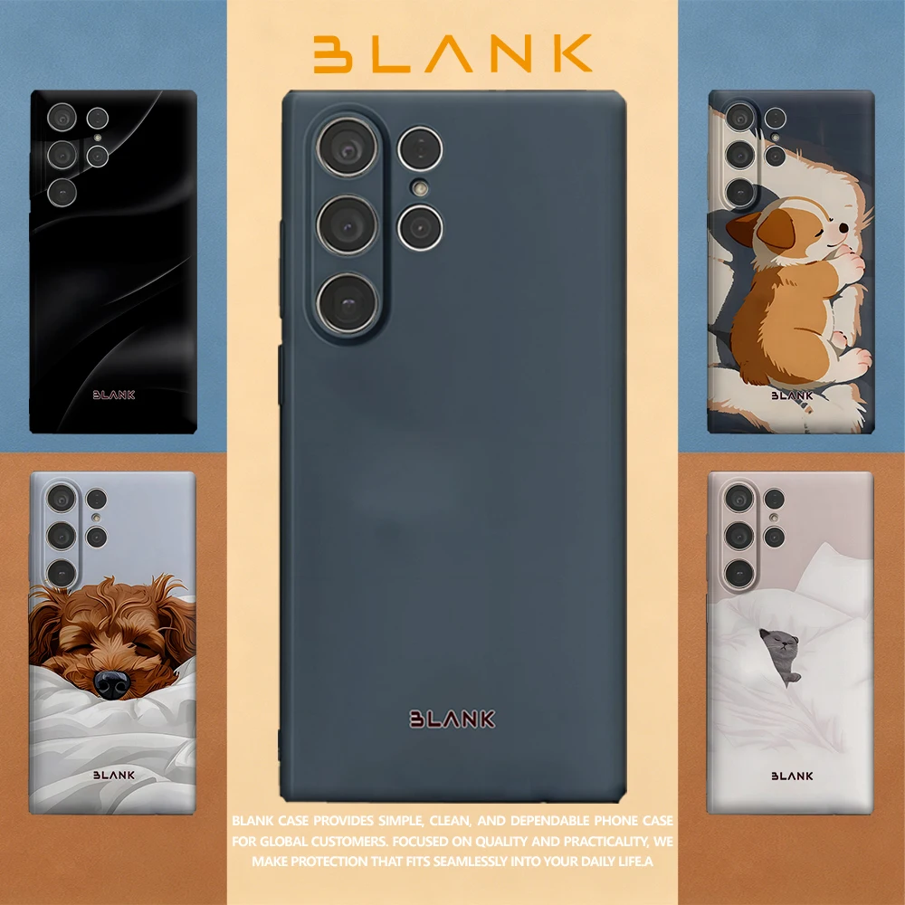 Slate Gray For Samsung Galaxy S26 S25 S24 A56 A36 Phone Case Protection Cover for Women Girl Blank
