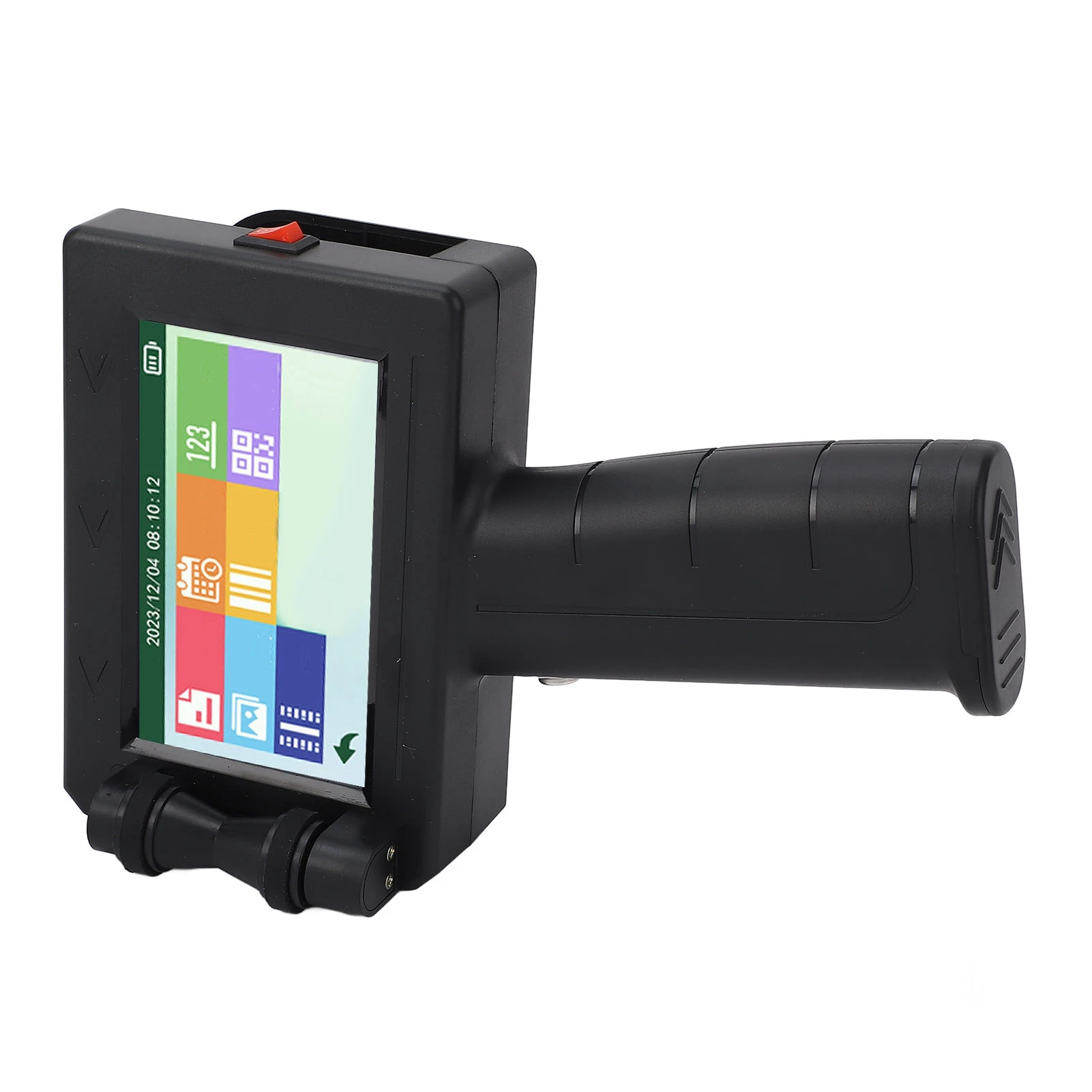 طابعة ملصقات نافثة للحبر آلة ترميز نافثة للحبر طابعة ملصقات نافثة للحبر 12.7 مللي متر تاريخ الإنتاج وقت الدفعة رقم طابعة نافثة للحبر محمولة باليد