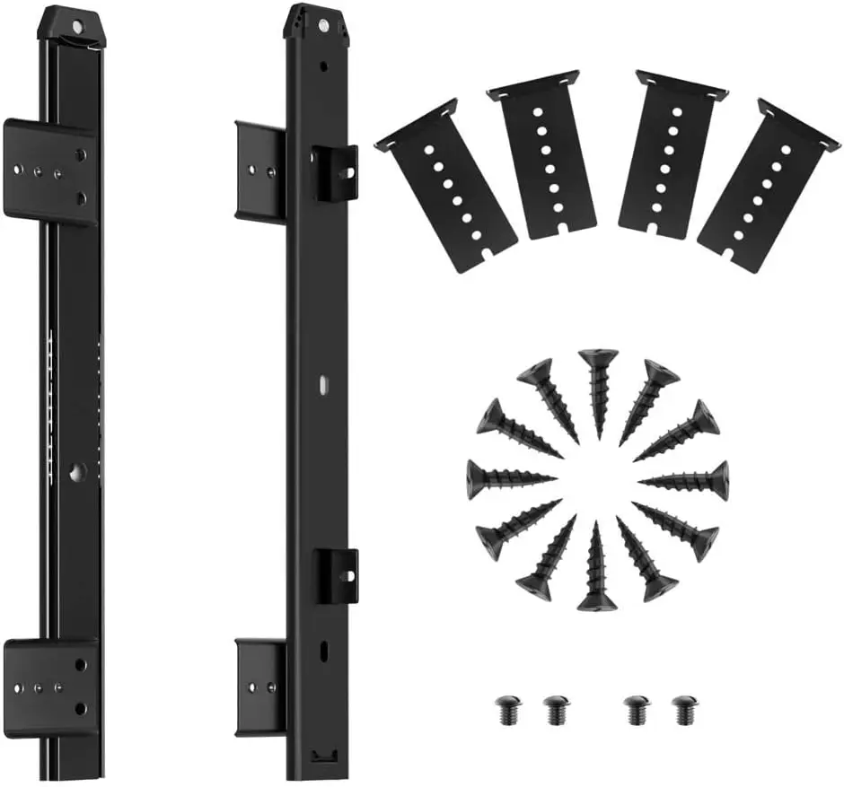 

Heavy Duty 14-18 inch Ball Bearing Keyboard Drawer Slides for Cabinet Furniture Hardware, Black