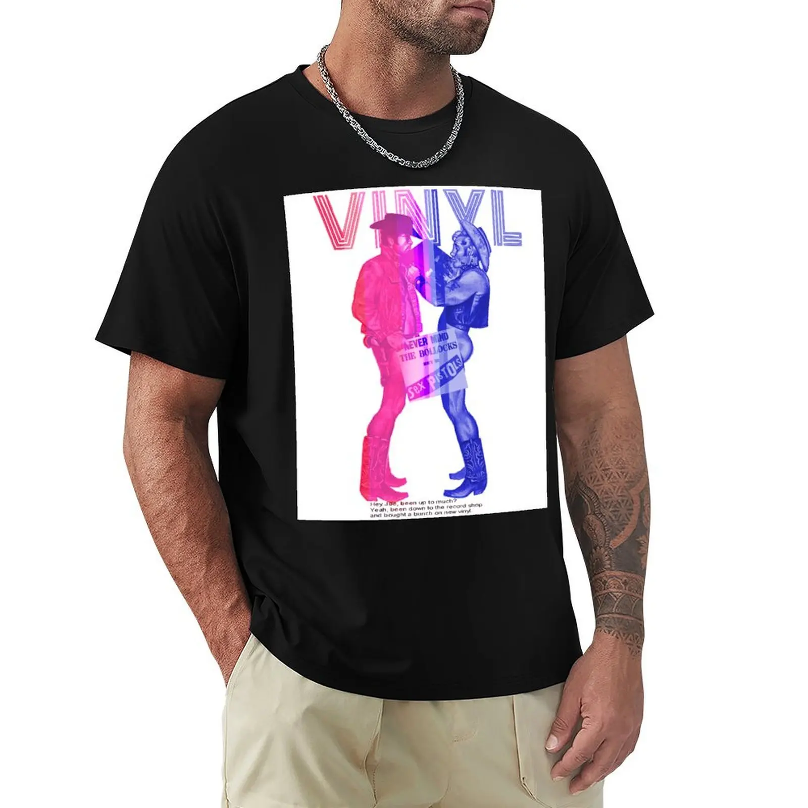 

Vinyl collectors Cowboys T-Shirt Basic Regular Fit Casual T-Shirt