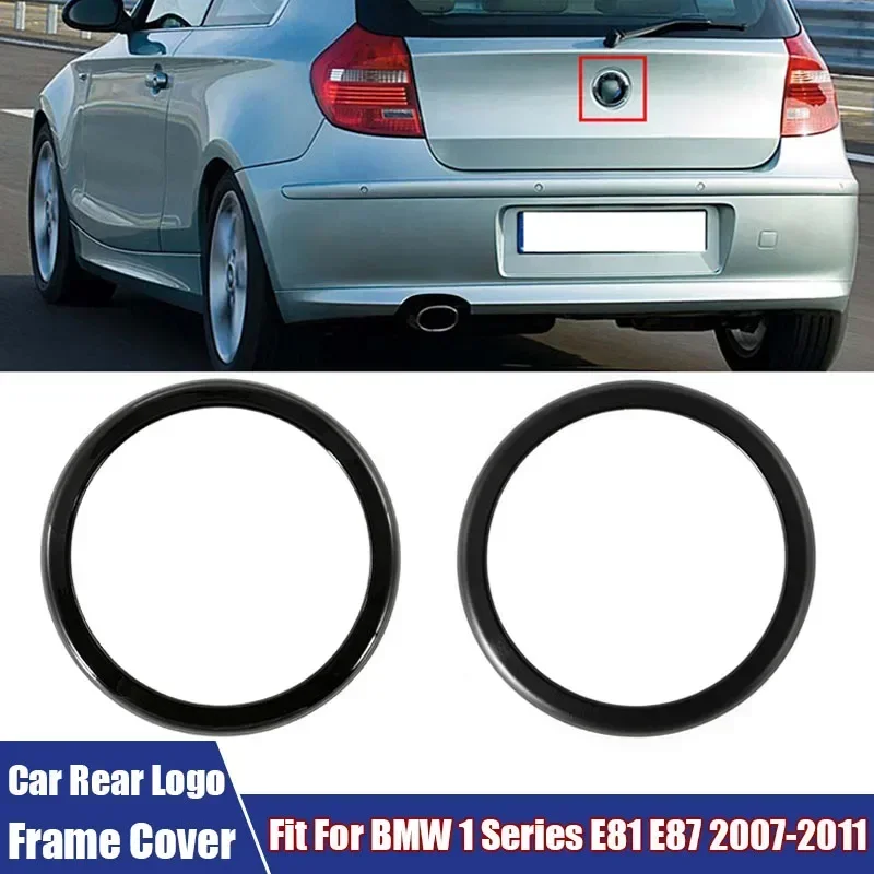 

Car Tailgate Rear Logo Frame Cover Decoration Trim Matte / Gloss Black Fit For BMW 1 series E81 E87 2007 2008 2009 2010 2011