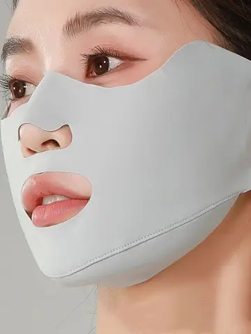 Washable Breathable Ice Silk Anti-UV Sunscreen Mask Dustproof Cycling Face Mask With Eye Corner Protection