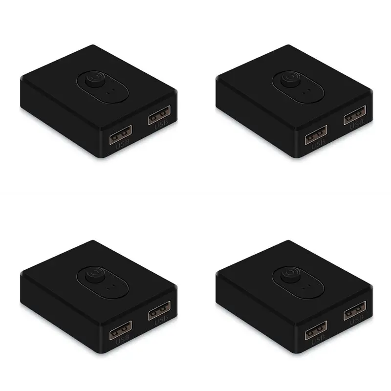 

4X USB 2.0 KVM Switch 1X2/2X1 Switch Switcher USB Splitter Shared Controller B