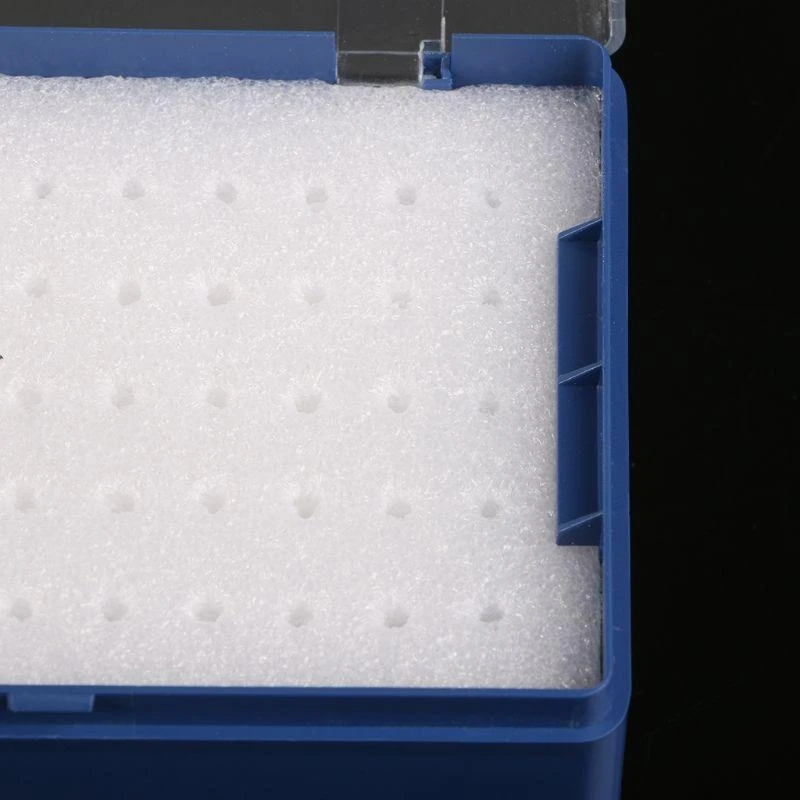Y1AD Plastic Storage Box With Foam Milling Cutter For 50 PCB Drill Bits