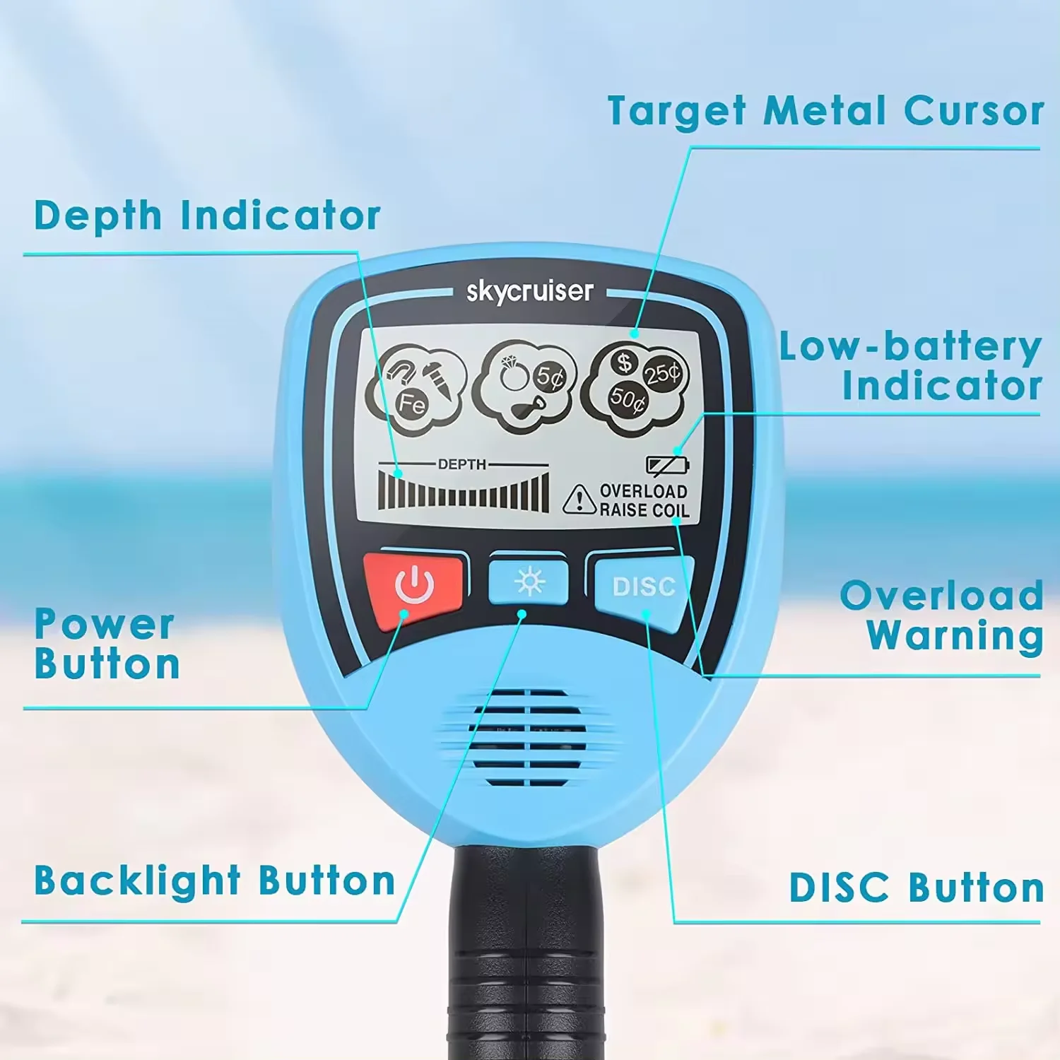 MD1012 MD1013 Smart Hand Held Metal Detector Beach Toy Search Missing Coil Gold Kids Activity Gift Cheaper Price