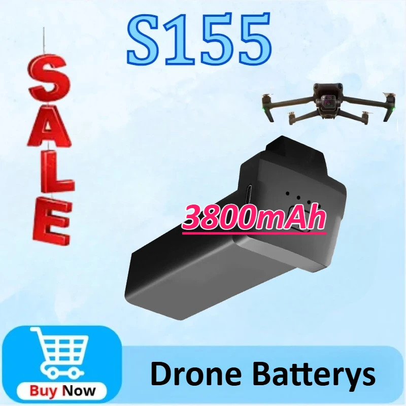 

Upgraded 7.4V 3800mAh High-Capacity Drone Batteries for S155 UAV Power Pack Indoor and Outdoor Photography Adventure