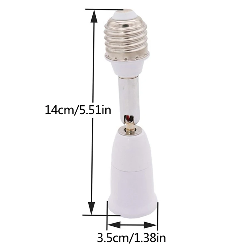 180 درجة دوران أنبوب LED العالمي E27 إلى E27 تطول قاعدة مصابيح قاعدة مصابيح مرنة لمبة المقبس حامل مصباح محولات