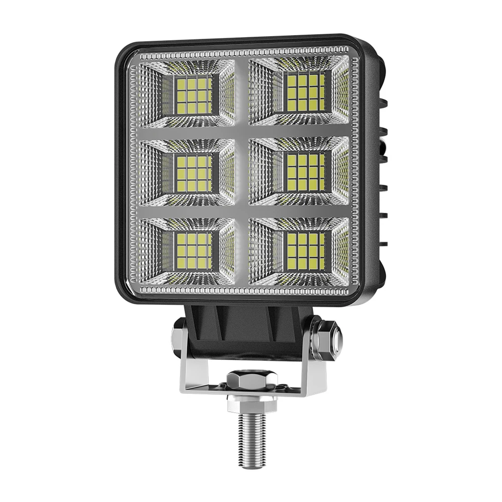 4-inch Car Mounted LED Work Light Floodlight Square Headlight Suitable For Trucks Off-Road Vehicles Tractors LED Headlights