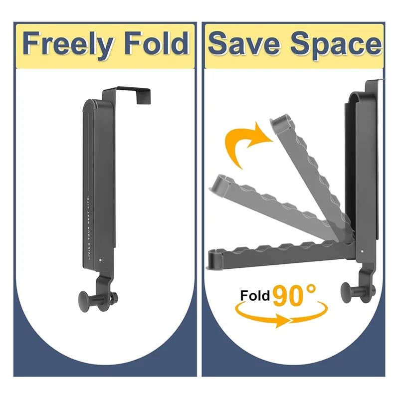 

Over The Door Hooks Hanger 2 Pack,Adjustable Over The Door Drying Rack For Laundry,Foldable Drying Over Door Towel Racks