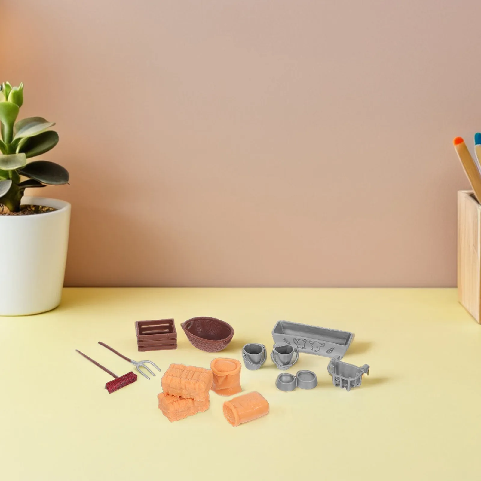 

Набор для игры в ферму для детей с сараем, сеном, кормами и инструментами - реалистичный интерактивный игровой набор для ролевых игр в помещении и на улице