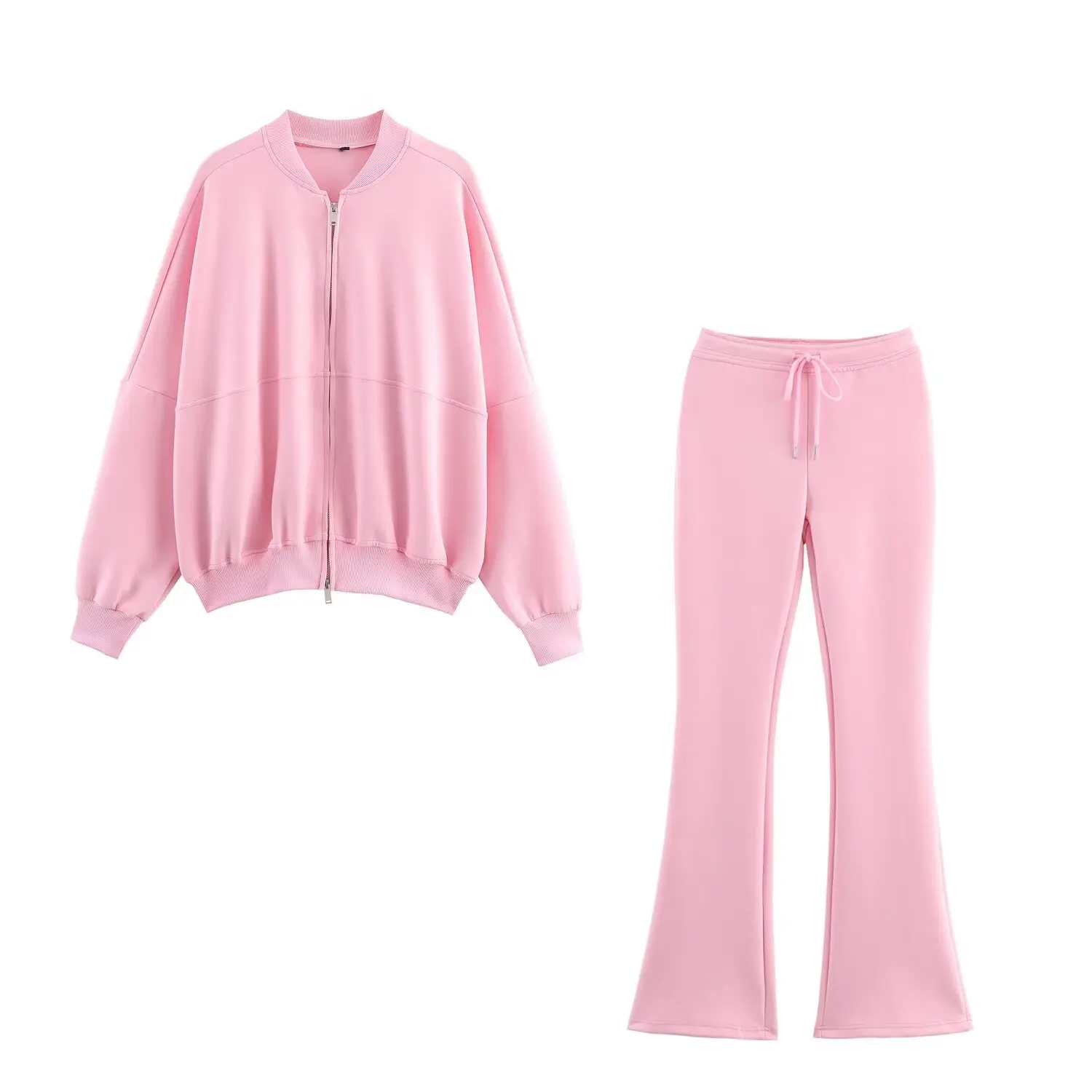 Ensemble veste ample européenne et américaine pour femme, avec pantalon Micro Pullup, automne/hiver 2025