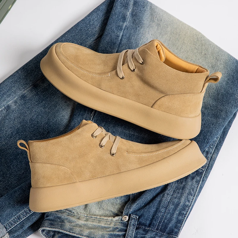 

Мужские туфли дерби на плоской подошве, увеличивающие рост, антизамшевые, удобные и классические деловые мужские повседневные туфли