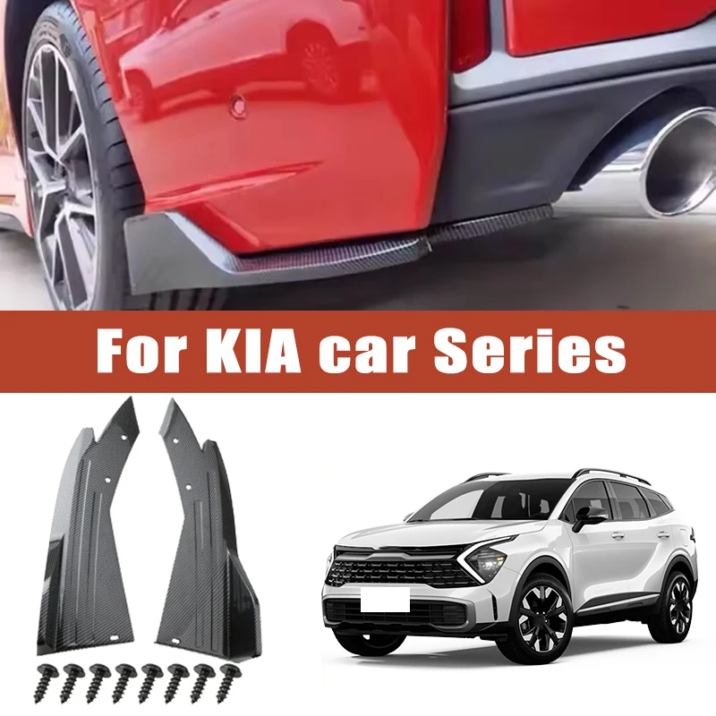 

2pcs Rear Bumper Spoiler Lip Splitter Diffuser Anti-Crash Winglet Car Mod For KIA K5 Forte Sportage Sorento Seltos Stinger