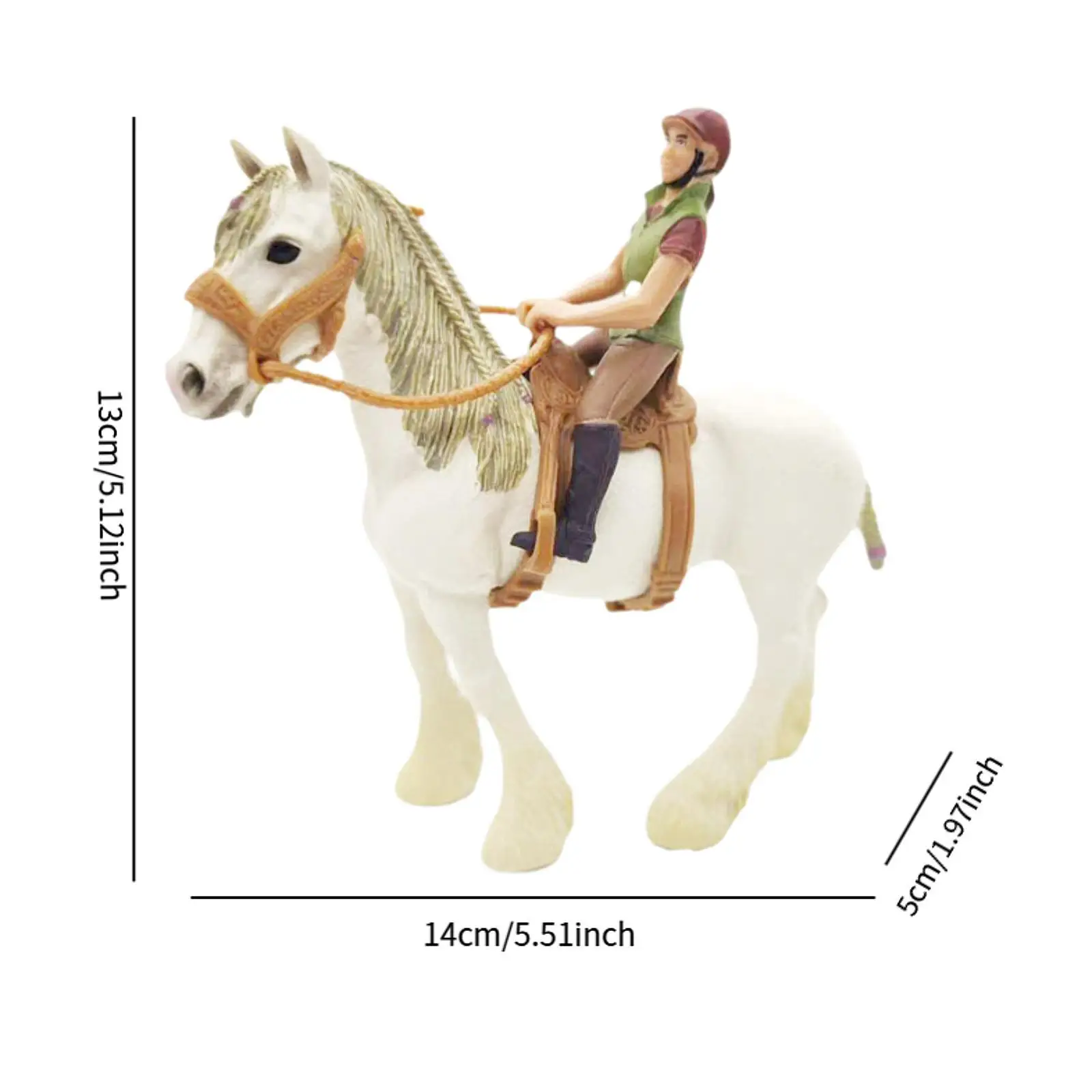 Modelo de cavalo figura de ação de cavalo com sela pvc decorativo coleção ornamento playset estátua de vida selvagem para idades de 3 a 8 anos de idade