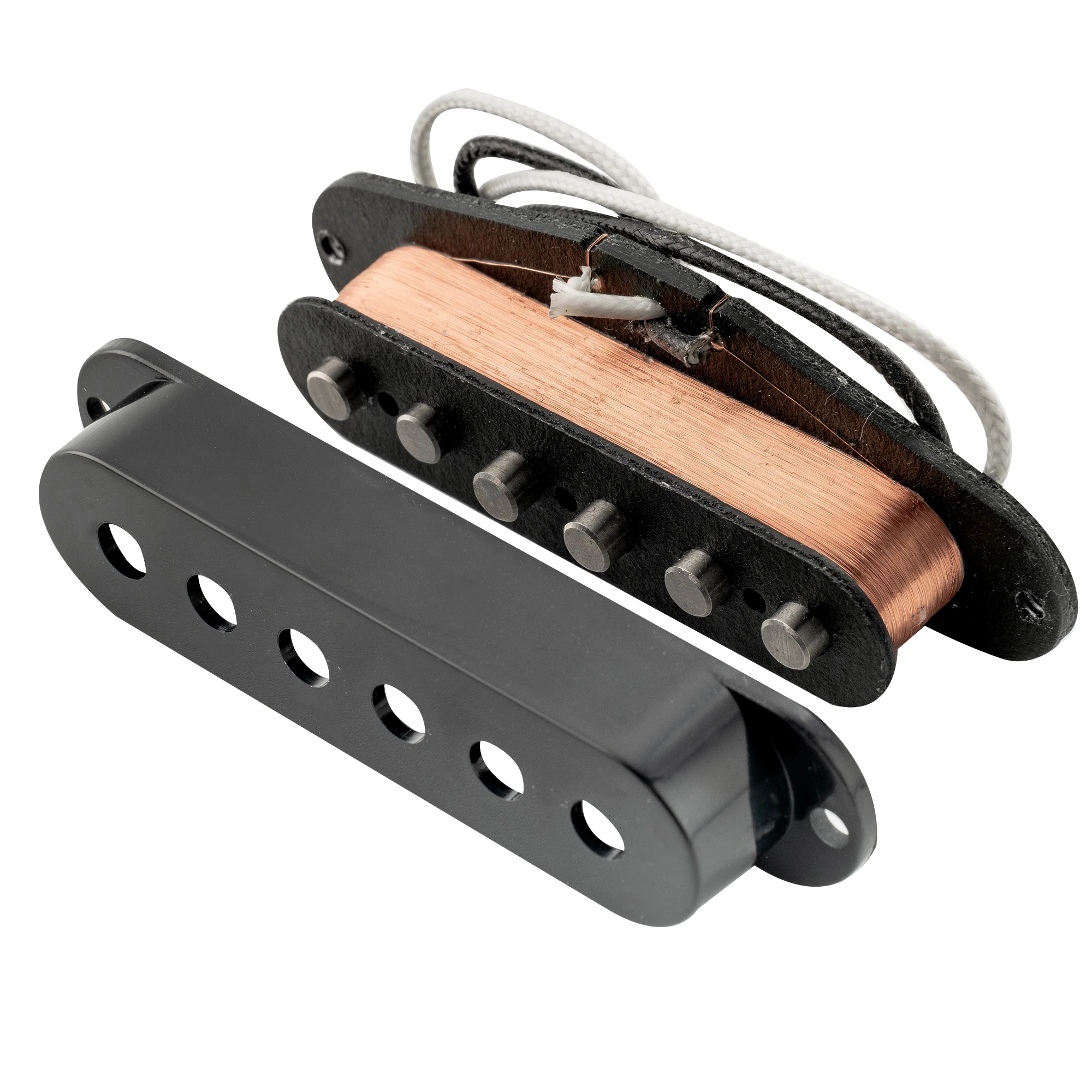 Artec SSA-12 Vintage Style Staggered Alnico 5 Magnet Single Coil Neck Middle Bridge Pickup for ST Style Electric Guitar