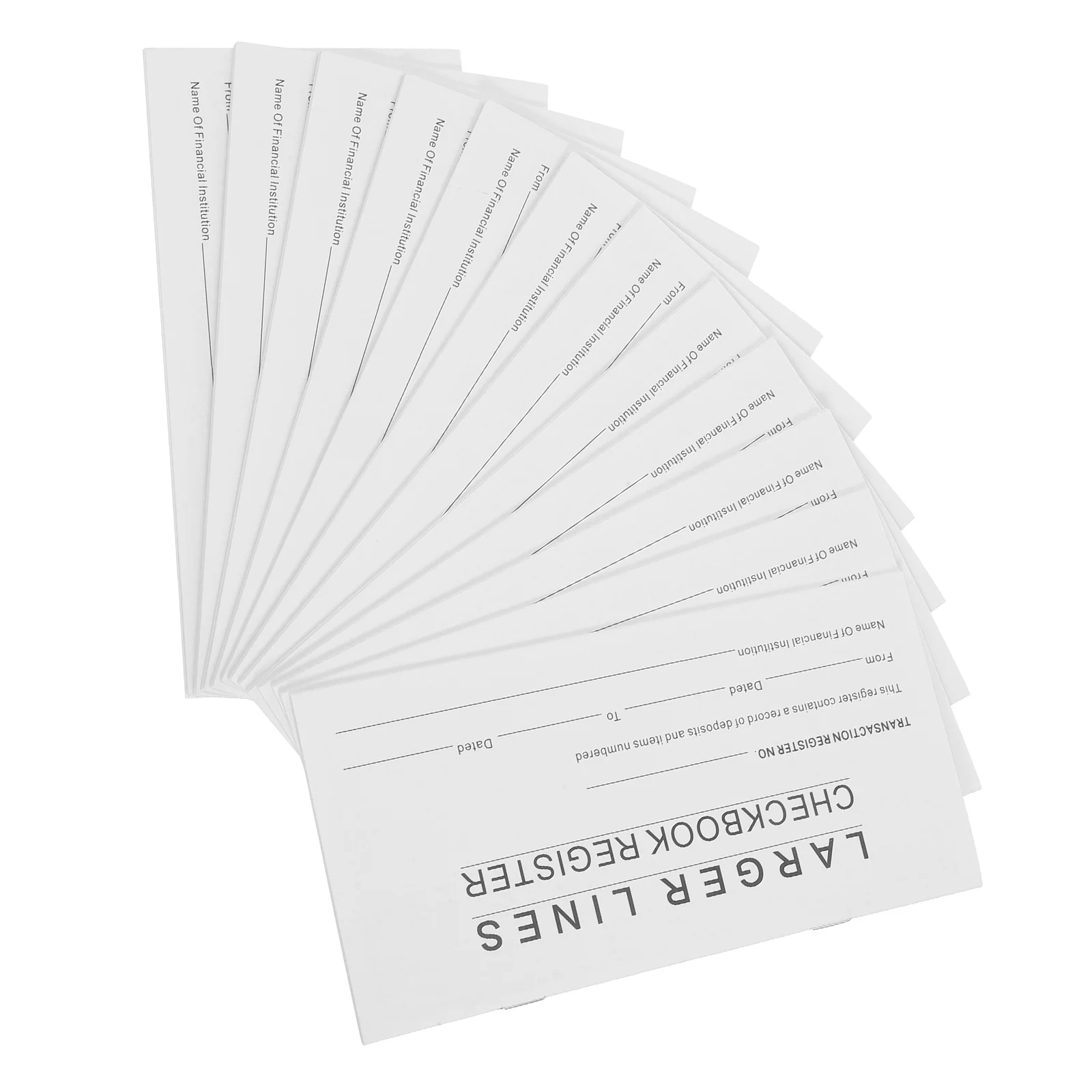 

12pcs Checkbook Registers Personal Financial Ledger For Checking Account Bank Saving Money Tracking Portable Hand Account Book