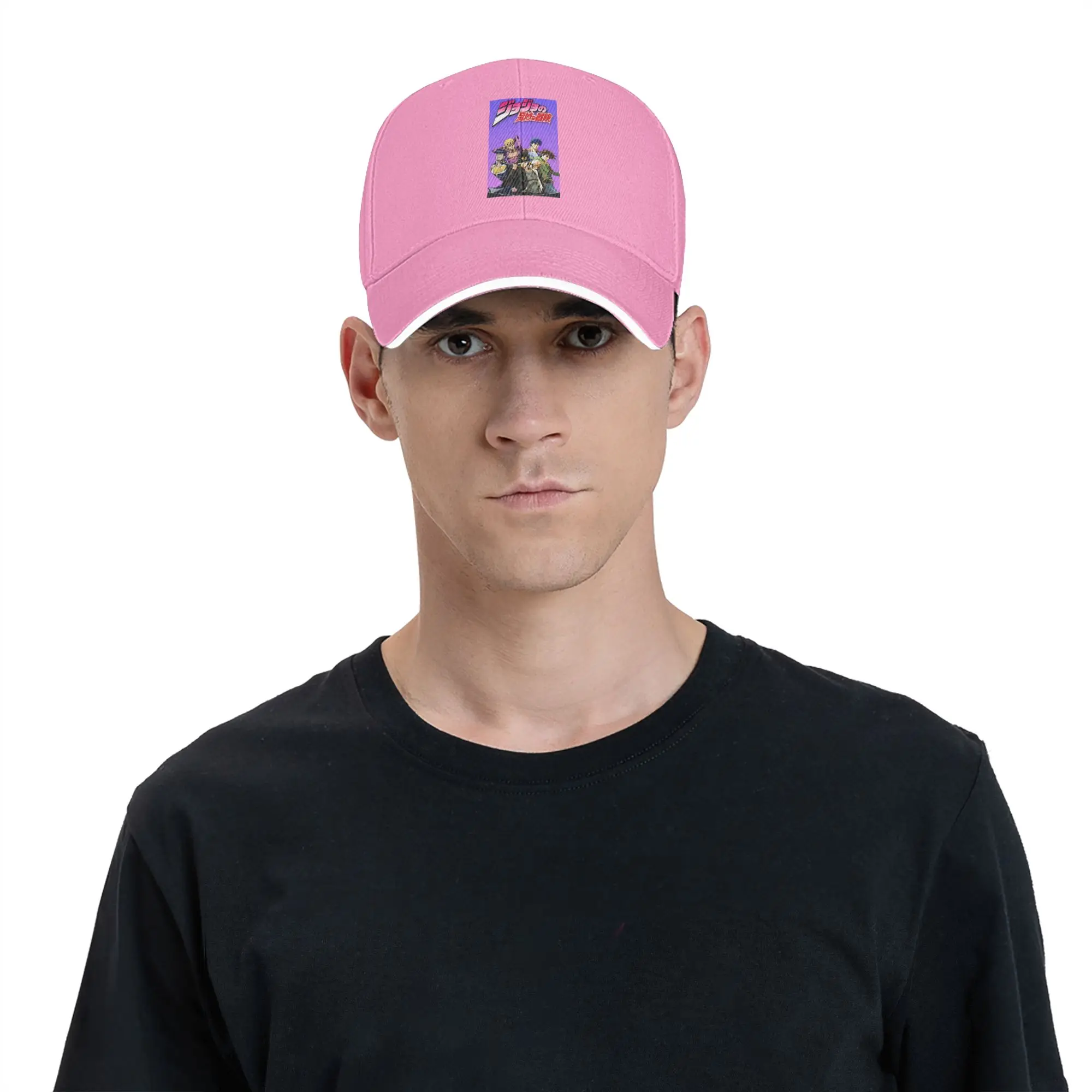 Jojo Bizarre Adventure Anime Cartoon Cap Casual Baseball Caps Adjustable Hat Hip Hop Summer Unisex Baseball Hats Customizable