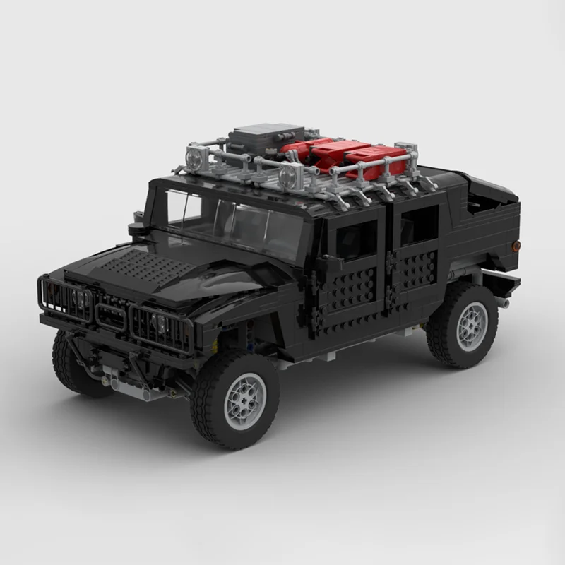 

1827PCS 5550 Model Team (model B) RC with compact chassi MOC DIY Model Building Blocks–Heavy-Duty Hummer