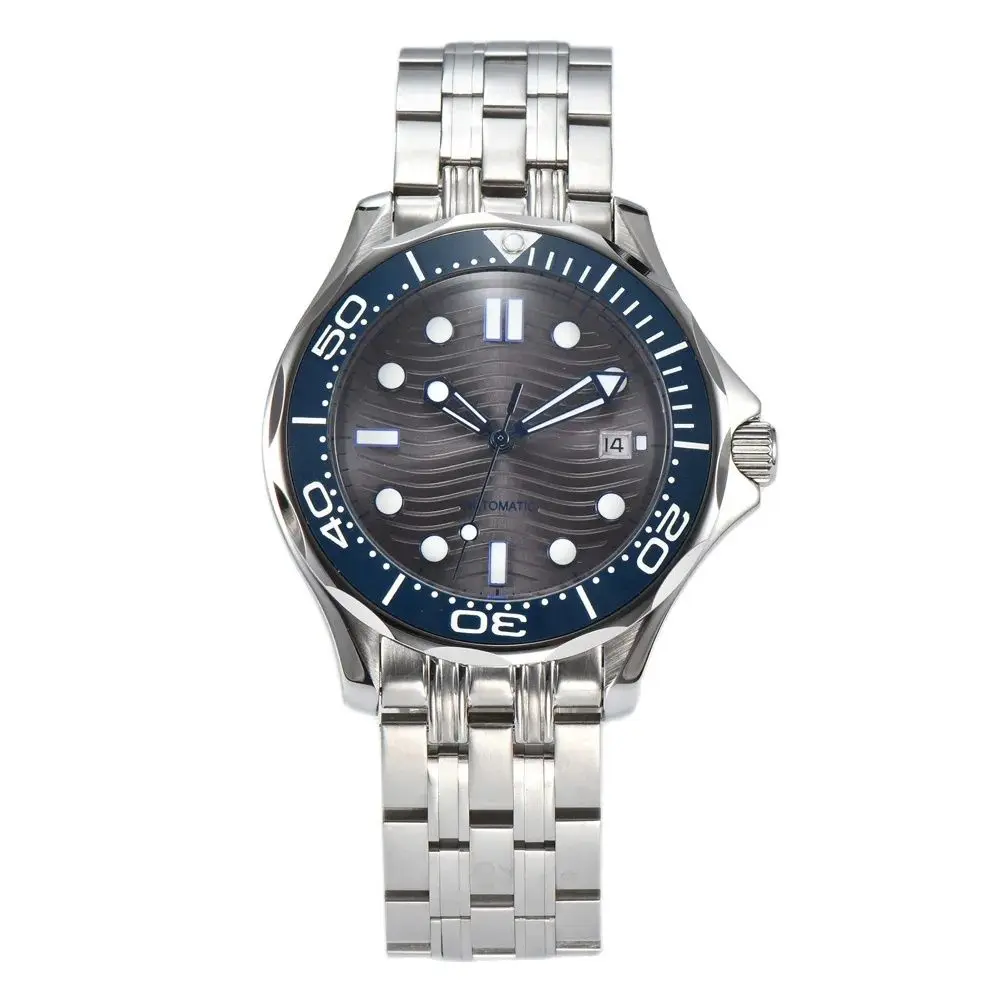 

PARNSRPE 41MM 8215 20bar Men's automatic diving watch Bracelet 3.8 High hardness ore mirror Luminous pointer